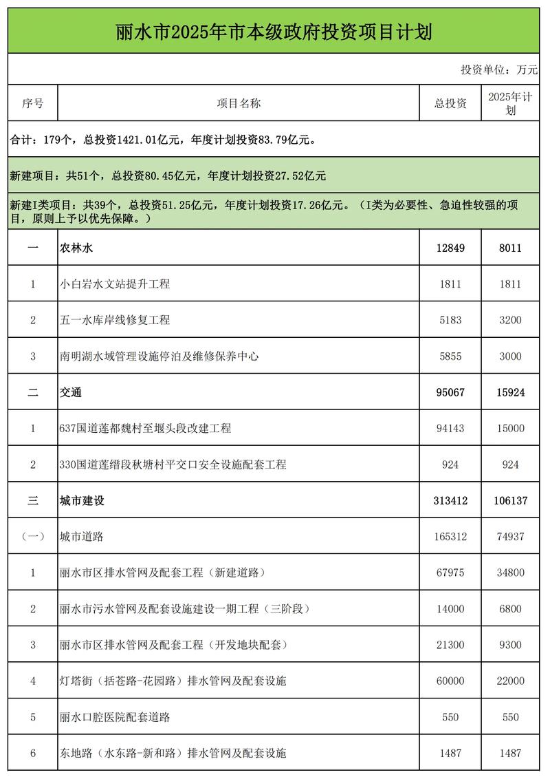 项目投资